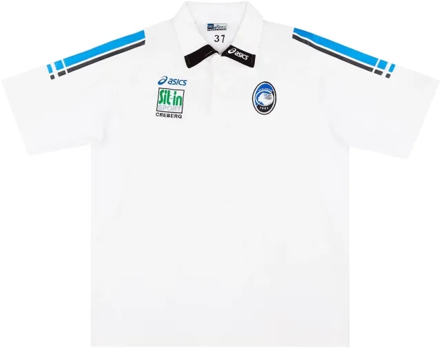 Asics 2000s Atalanta Player Issue Polo Shirt #37 - 6/10 - (XL)