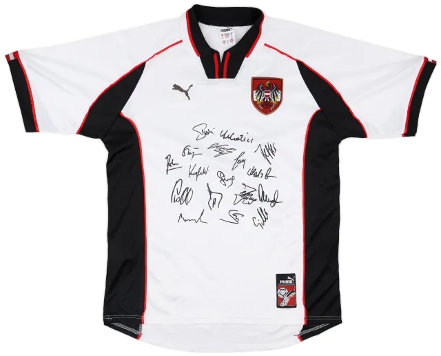 Puma 1998 Austria 'Signed' Home Shirt - 7/10 - (XL)