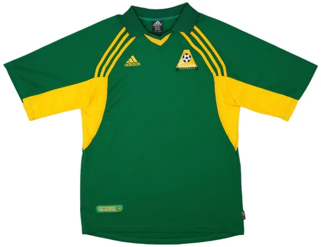 adidas 2001-02 Australia Home Shirt - 9/10 - (XL.Boys)