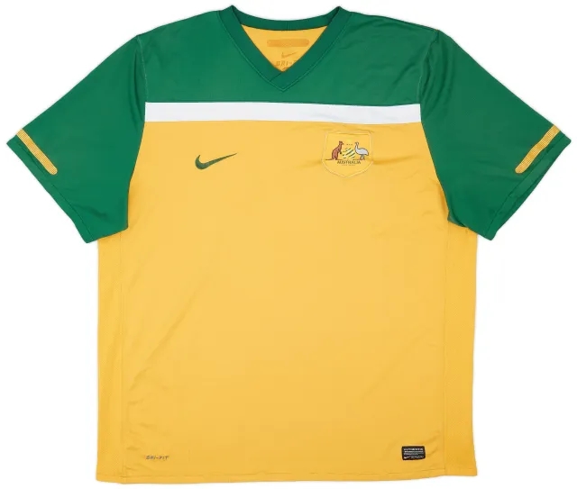 Nike 2010-11 Australia Home Shirt - 8/10 - (XXL)
