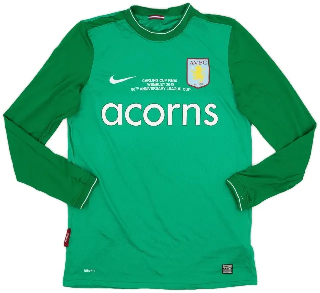 Nike 2009-10 Aston Villa 'Carling Cup Final' GK Shirt - 6/10 - (M)