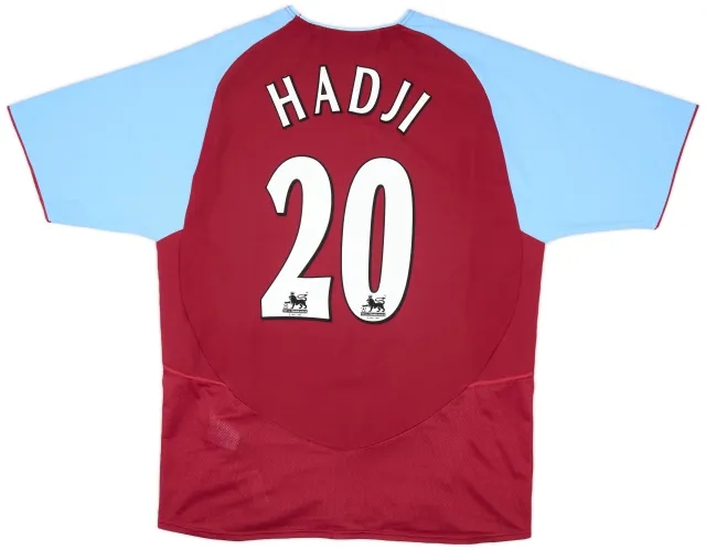 Diadora 2003-04 Aston Villa Home Shirt Hadji #20 - 7/10 - (M)