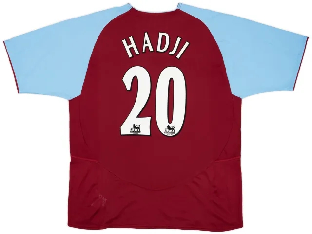 Diadora 2003-04 Aston Villa Home Shirt Hadji #20 - 8/10 - (L)