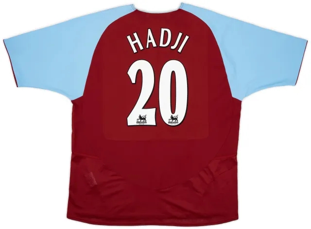 Diadora 2003-04 Aston Villa Home Shirt Hadji #20 - 8/10 - XL