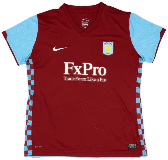 Nike 2010-11 Aston Villa Home Shirt - 7/10 - (XL.Boys)