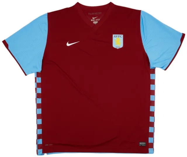 Nike 2010-11 Aston Villa Player Issue Home Shirt - 9/10 - (3XL)