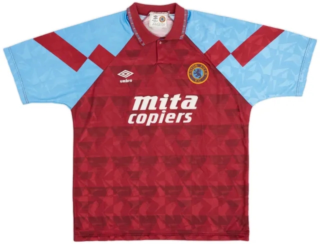 Umbro 1990-92 Aston Villa Home Shirt - 8/10 - (XL)
