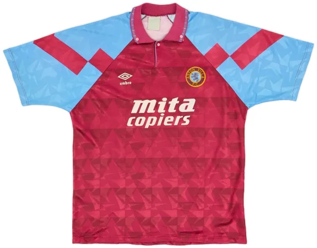Umbro 1990-92 Aston Villa Home Shirt - 8/10 - (XL)