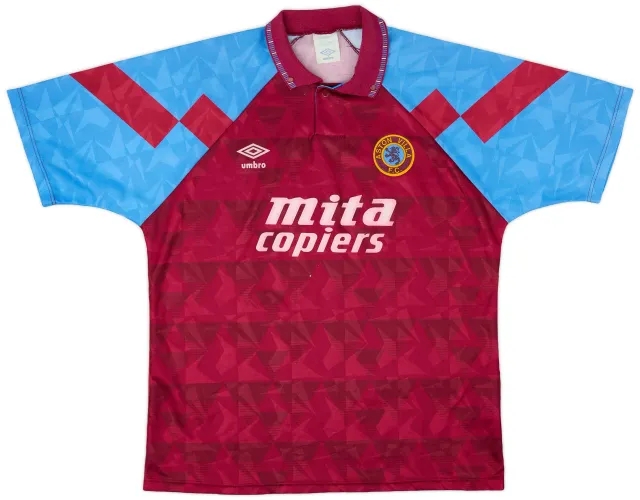 Umbro 1990-92 Aston Villa Home Shirt - 7/10 - (L)