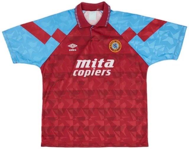 Umbro 1990-92 Aston Villa Home Shirt - 8/10 - (XL)