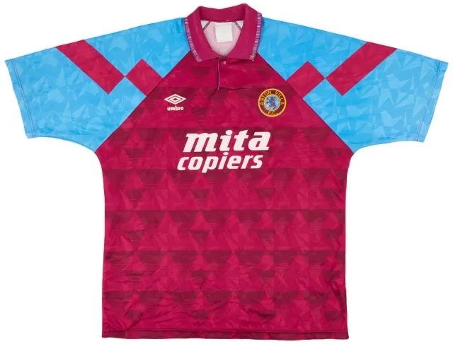 Umbro 1990-92 Aston Villa Home Shirt - 6/10 - (XL)