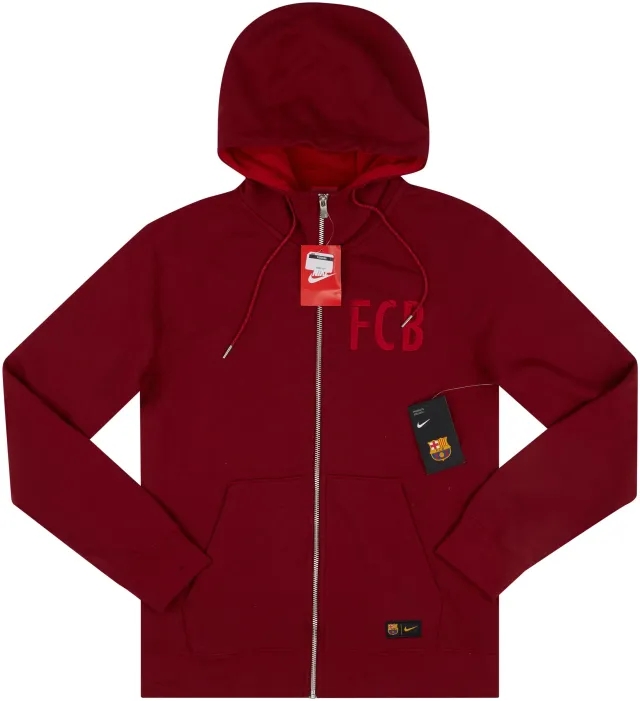 2017-18 Barcelona Nike Hooded Jacket (S)
