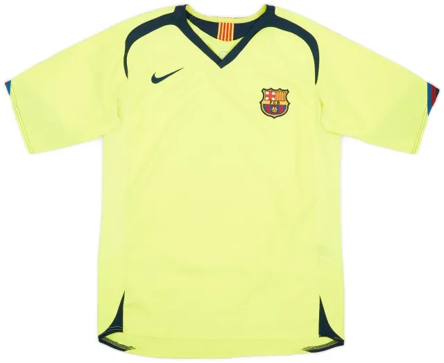 Nike 2005-06 Barcelona Away Shirt - 9/10 - (XL.Boys)