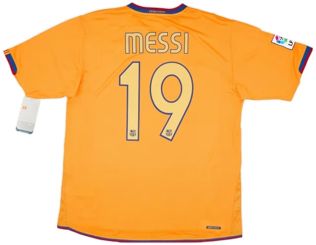 Nike 2006-08 Barcelona Away Shirt Messi #19 (L)