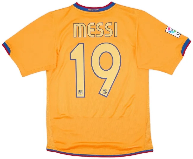 Nike 2006-08 Barcelona Away Shirt Messi #19 - 8/10 - (S)