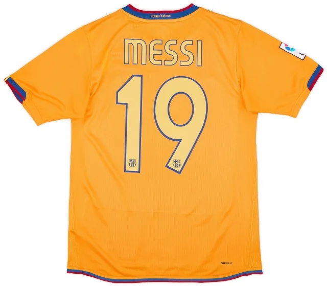 Nike 2006-08 Barcelona Away Shirt Messi #19 - 6/10 - (S)