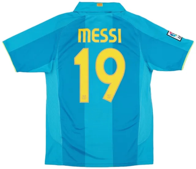 Nike 2007-09 Barcelona Away Shirt Messi #19 - 8/10 - (S)