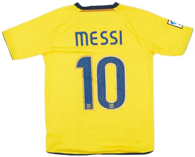 Nike 2008-10 Barcelona Away Shirt Messi #10 - 6/10 - (XL.Boys)