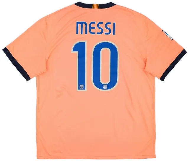 Nike 2009-10 Barcelona Away Shirt Messi #10 - 6/10 - (XL)