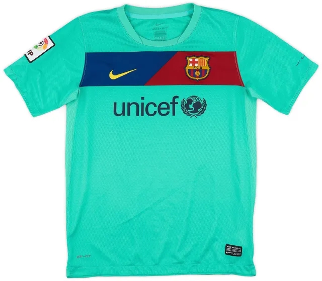 Nike 2010-11 Barcelona Away Shirt - 8/10 - (L.Boys)