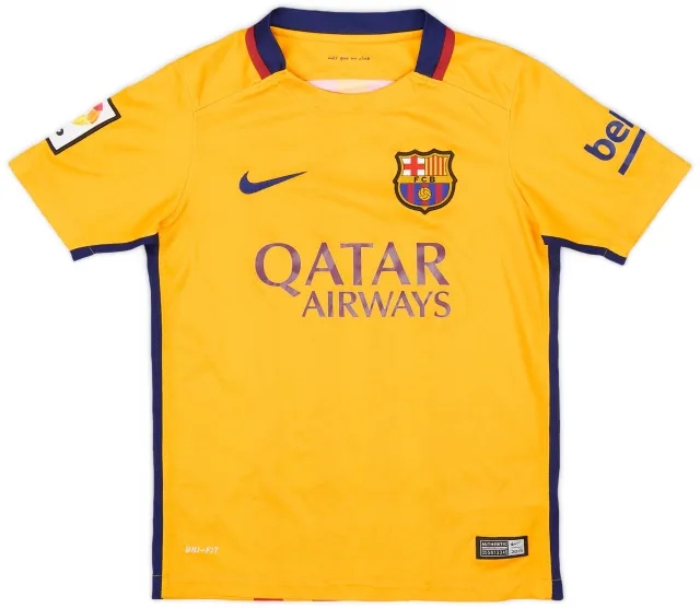 Nike 2015-16 Barcelona Away Shirt - 6/10 - (S.Boys)