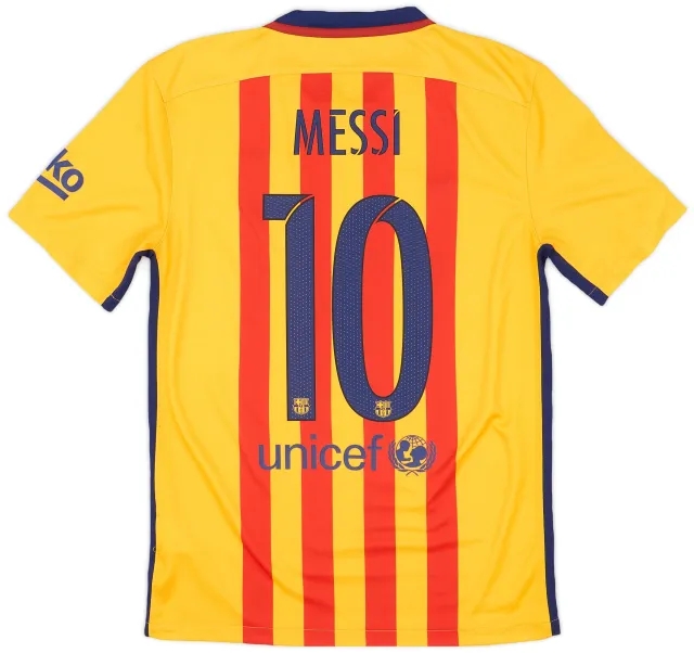 Nike 2015-16 Barcelona Away Shirt Messi #10 - 8/10 - (S)