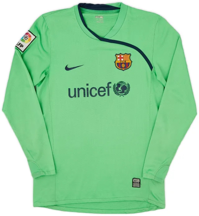 Nike 2008-09 Barcelona GK Shirt - 9/10 - (XL.Boys)
