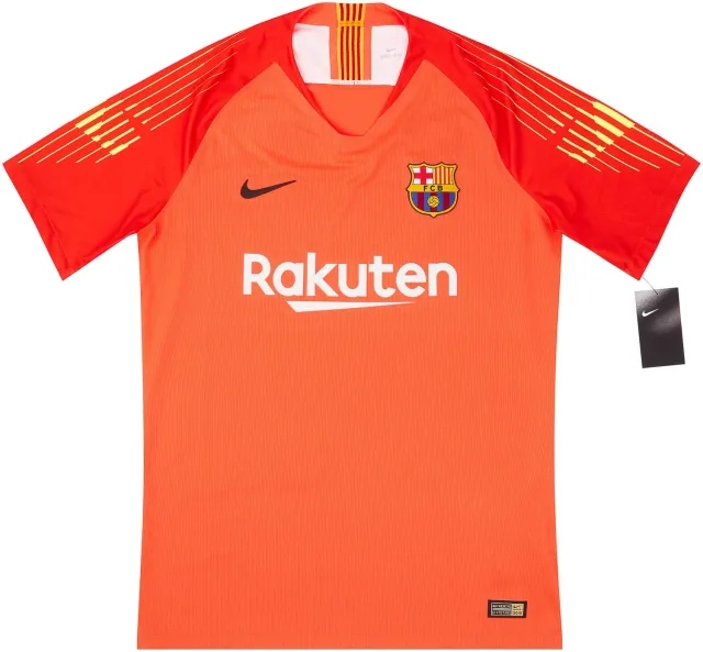 Nike 2018-19 Barcelona Player Issue GK S/S Shirt L