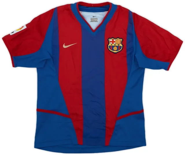 Nike 2002-03 Barcelona Home Shirt - 5/10 - (S.Boys)