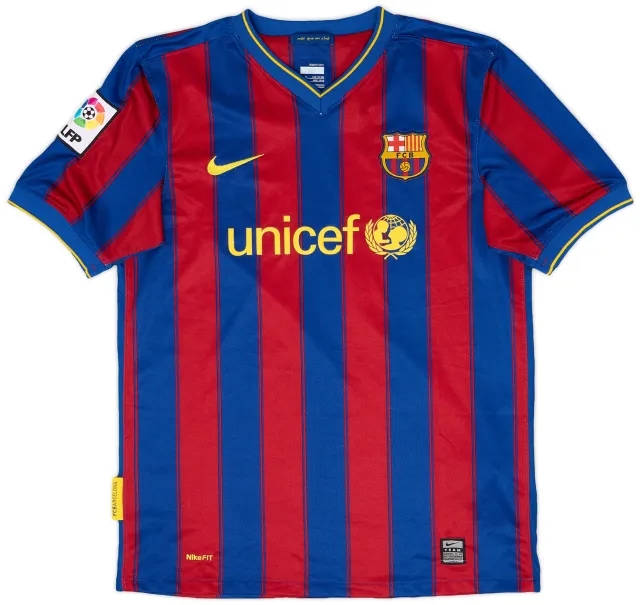 Nike 2009-10 Barcelona Home Shirt - 8/10 - (XL.Boys)
