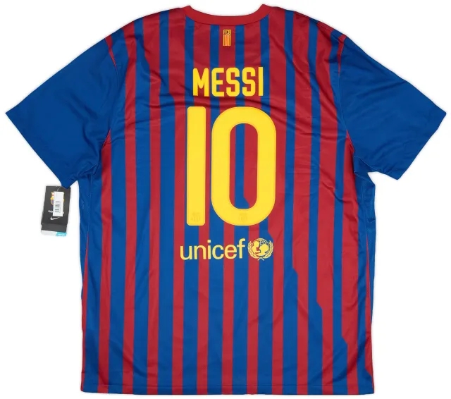 Nike 2011-12 Barcelona Home Shirt Messi #10 (XXL)