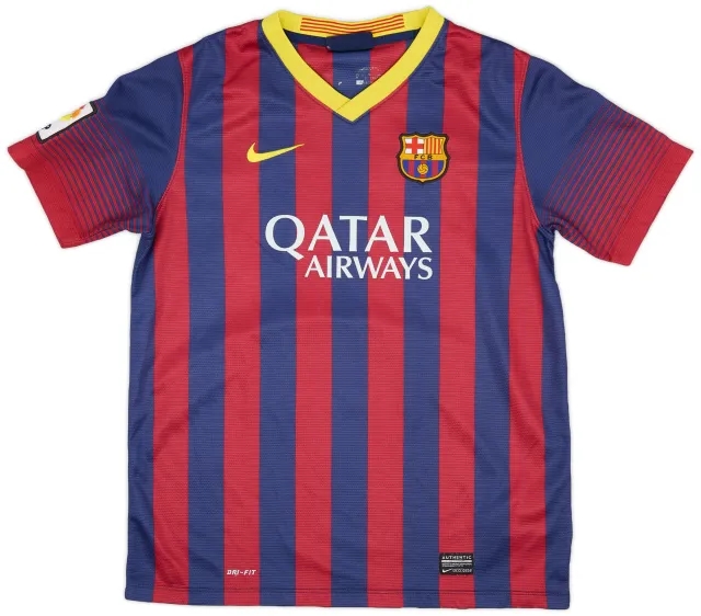 Nike 2013-14 Barcelona Home Shirt - 8/10 - (XL.Boys)