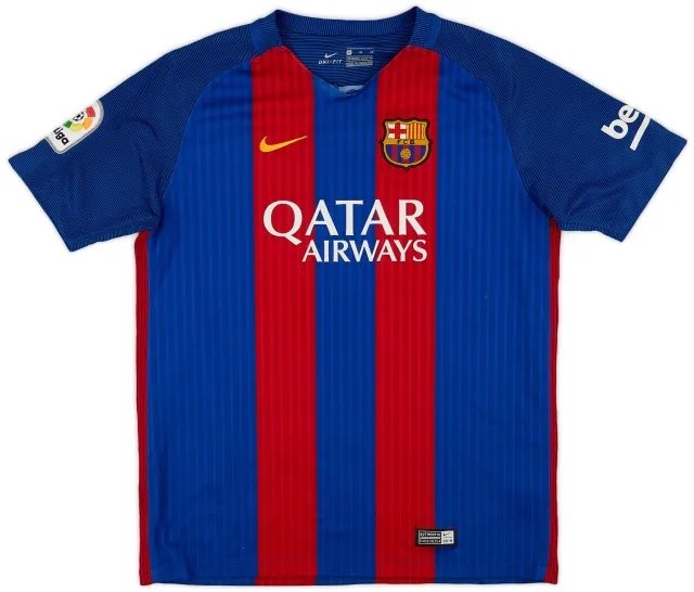 Nike 2016-17 Barcelona Home Shirt - 7/10 - (XL.Boys)