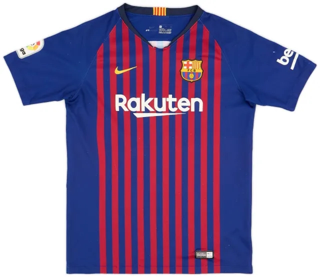 Nike 2018-19 Barcelona Home Shirt - 8/10 - (XL.Boys)