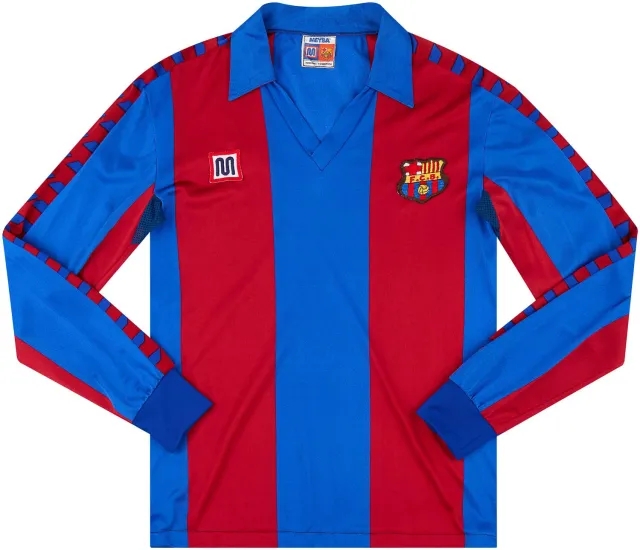 Meyba 1984-89 Barcelona Home L/S Shirt - 9/10 - (S)