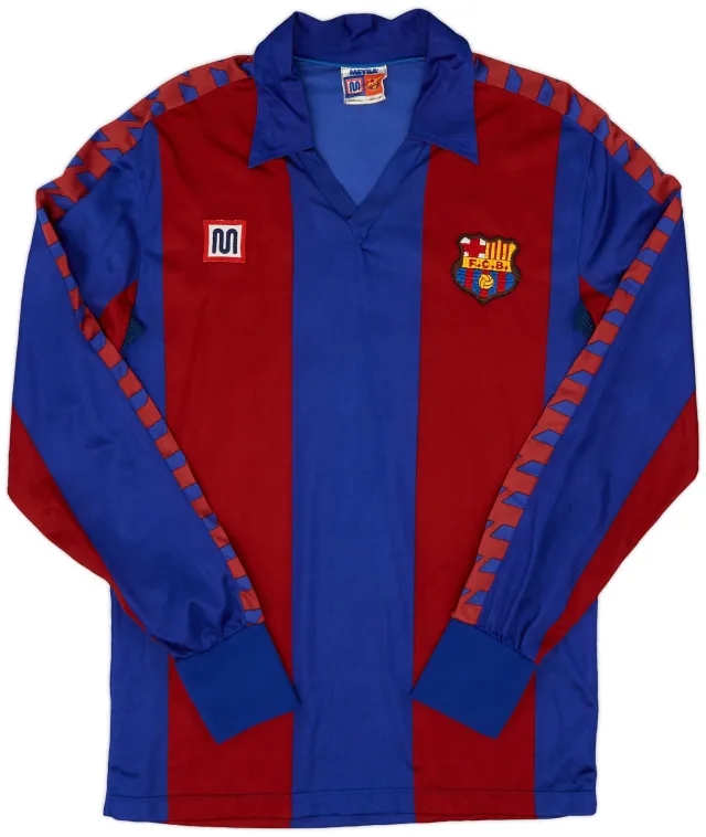 Meyba 1984-89 Barcelona Home L/S Shirt - 9/10 - (S)