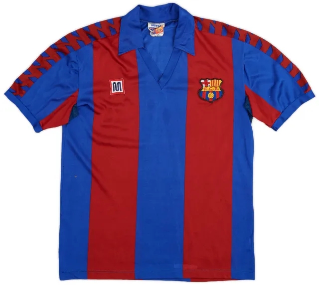 Meyba 1984-89 Barcelona Home Shirt - 9/10 - (XL.Boys)