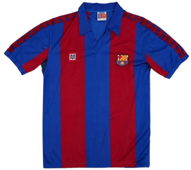 Meyba 1984-89 Barcelona Home Shirt - 10/10 - (L)