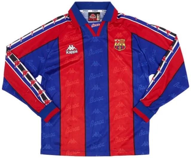 Kappa 1995-97 Barcelona Home L/S Shirt - 8/10 - (S)