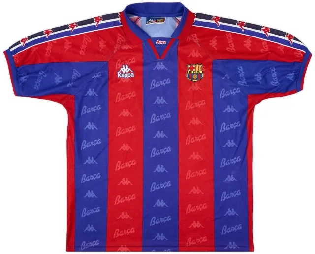 Kappa 1995-97 Barcelona Home Shirt - 8/10 - (L)