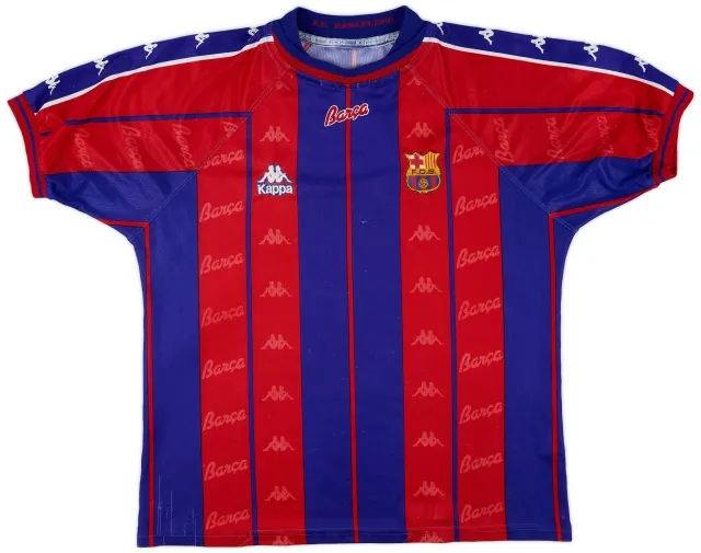 Kappa 1997-98 Barcelona Home Shirt - 6/10 - (XL)