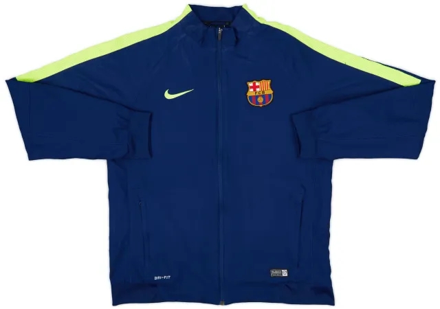 2014-15 Barcelona Nike Hooded Top - 9/10 - (M)