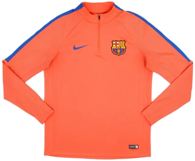 2016-17 Barcelona Nike 1/4 Zip Training Top - 9/10 - (M)
