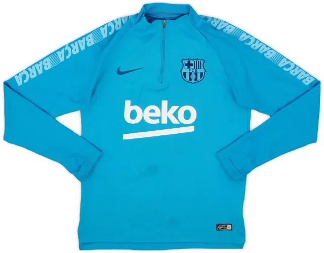 2019-20 Barcelona Nike 1/4 Zip Drill Top - 5/10 - (S)
