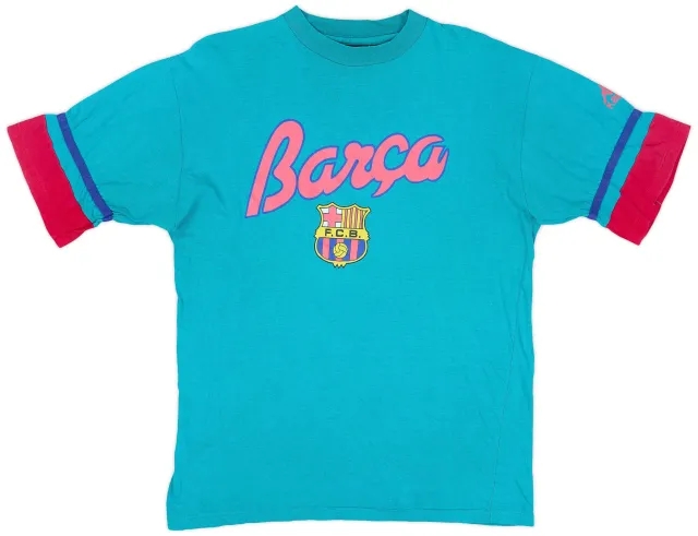 1995-96 Barcelona Kappa Graphic Tee - 7/10 - (M)