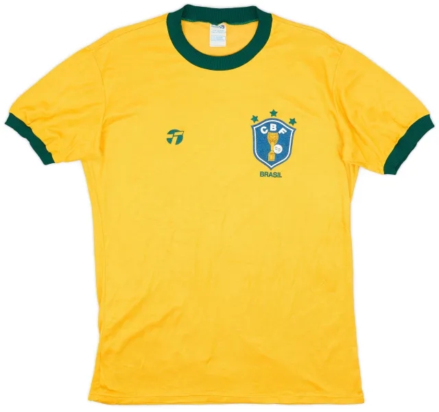1982-85 Brazil Home Shirt - 9/10 - (L)
