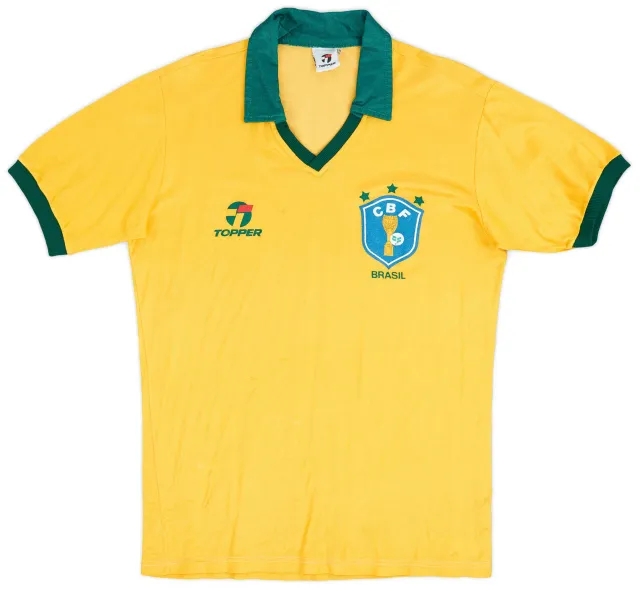 1985-88 Brazil Home Shirt - 6/10 - (M)