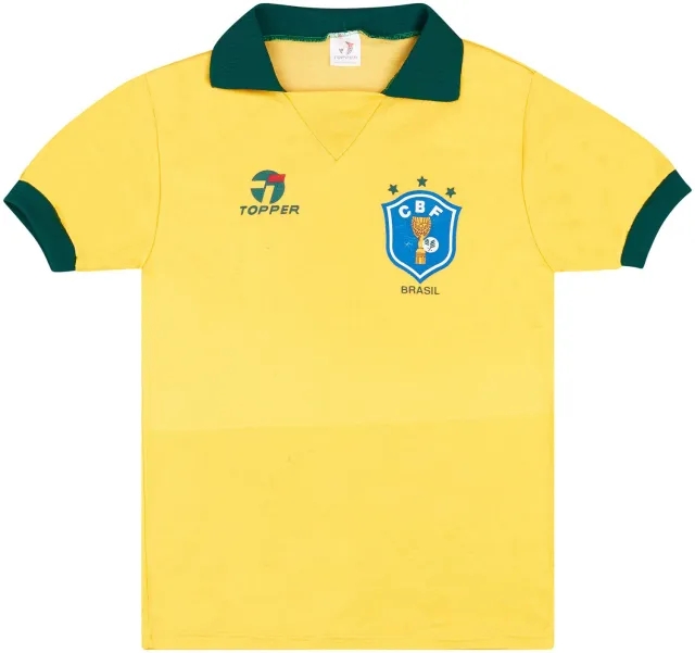 1985-88 Brazil Signed Home Shirt - 8/10 - (S)