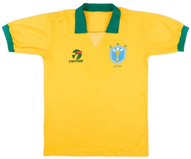 1990 Brazil Home Shirt #8 - 7/10 - (M)