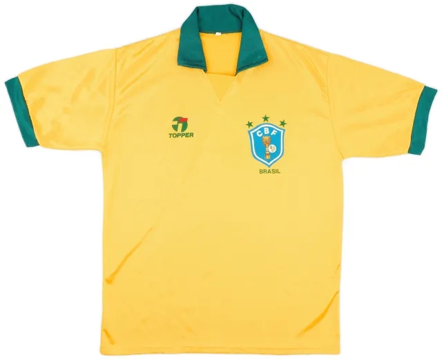 1990 Brazil Home Shirt - 9/10 - (L)